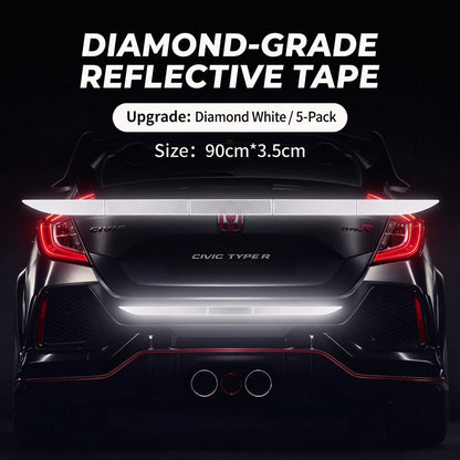 🔥Limited-time 50% off-Reflective Car Sticker Strips for Trunk & Rear Bumper