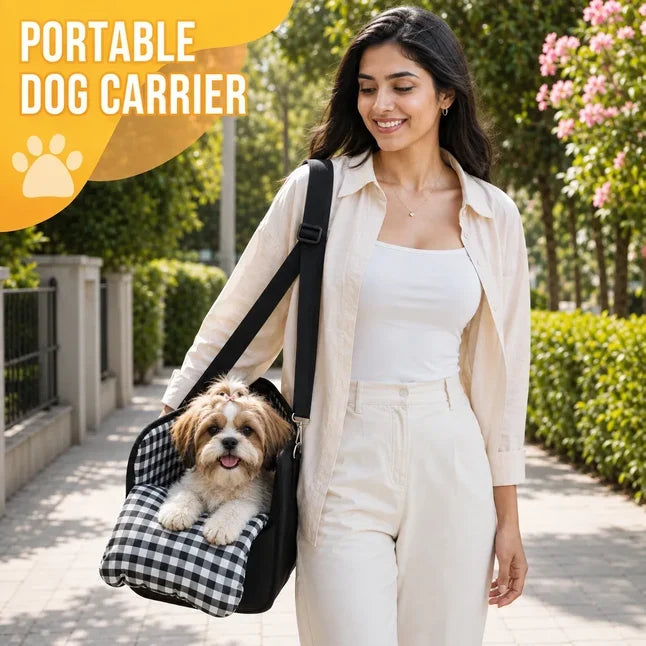 2-in-1 Pet Carrier & Console Pet Car Seat for Small Dogs and Cats