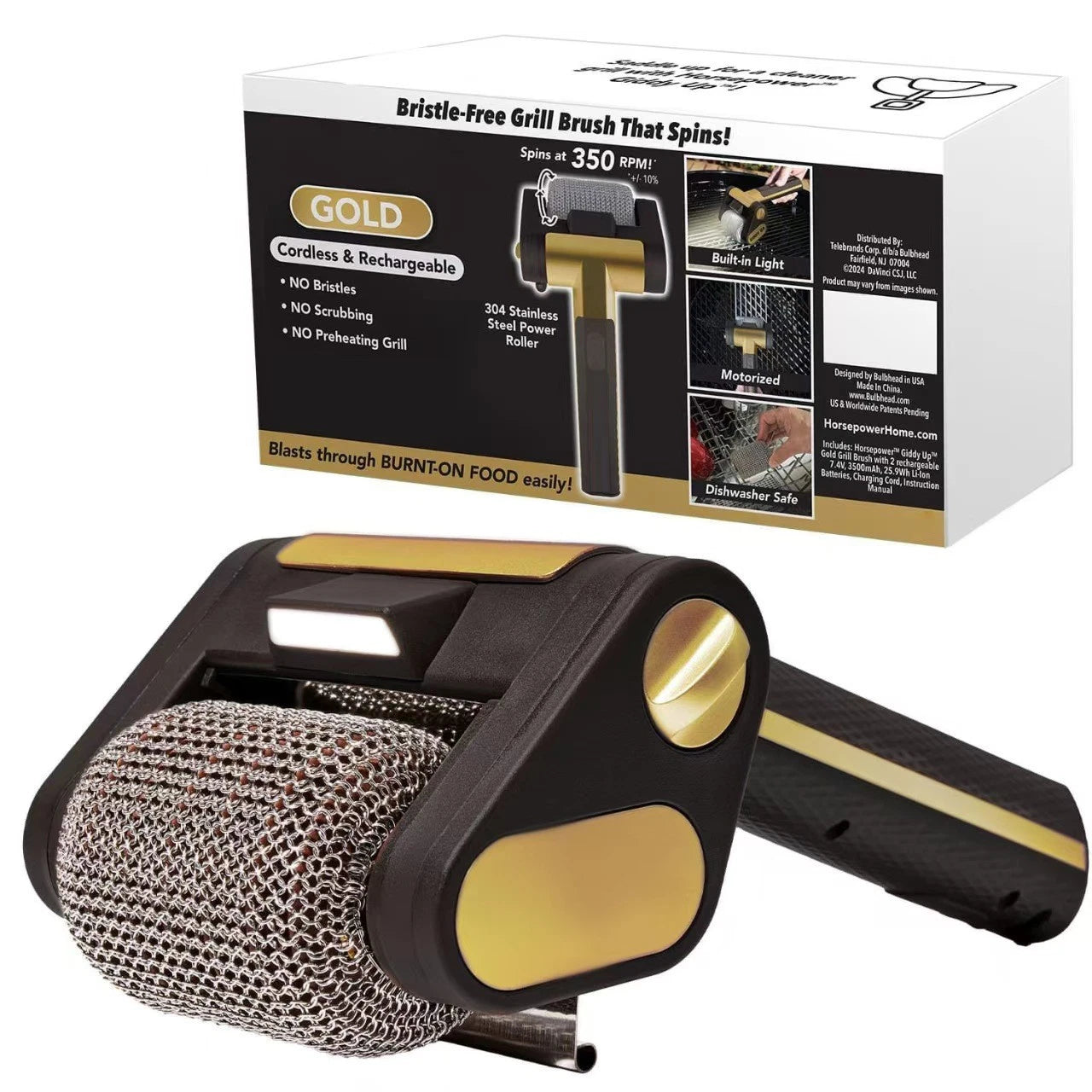 FREE SHIPPING🥩🔥Bristle-Free Spinning Grill Brush