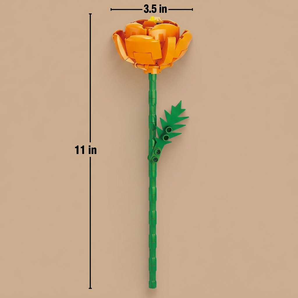 Christmas Building Block Flower Bouquet Calendar