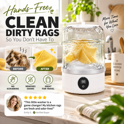 🧺 Mini Portable Cordless Washing Machine - Rechargeable Underwear & Sock Washer ⚡