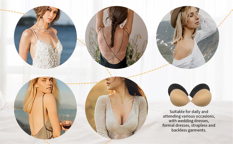 💗BUY 1 GET 1 FREE - 2 PAIRS -🎁Front Closure Adhesive Invisible Push-Up Bra