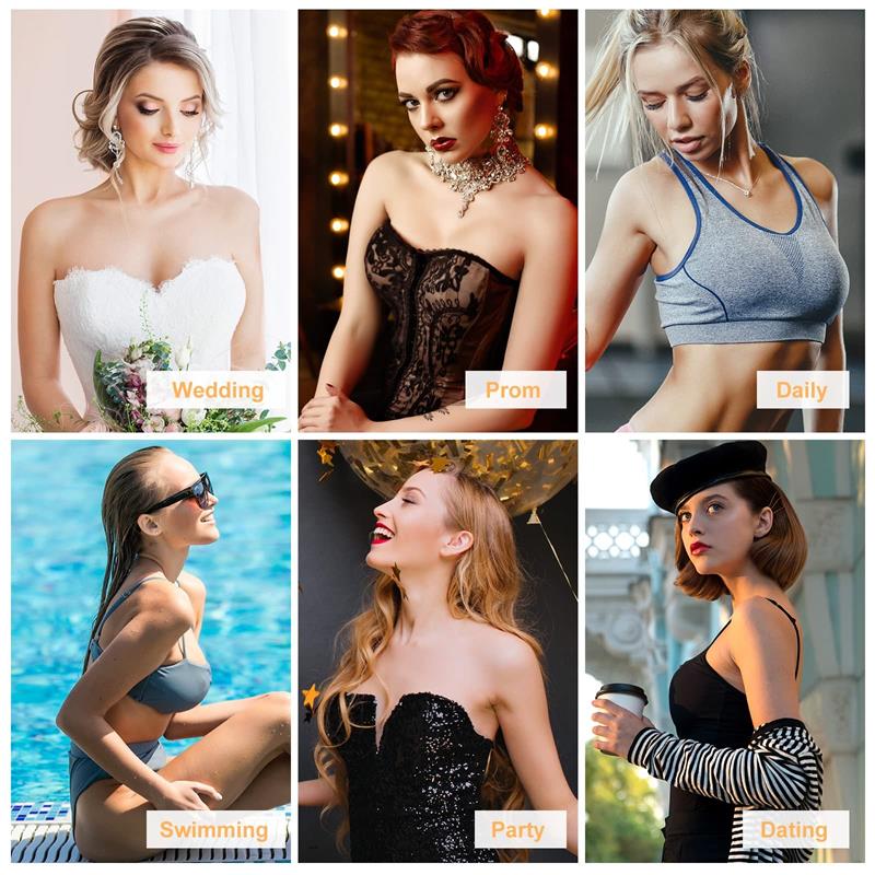 💗BUY 1 GET 1 FREE - 2 PAIRS -🎁Front Closure Adhesive Invisible Push-Up Bra