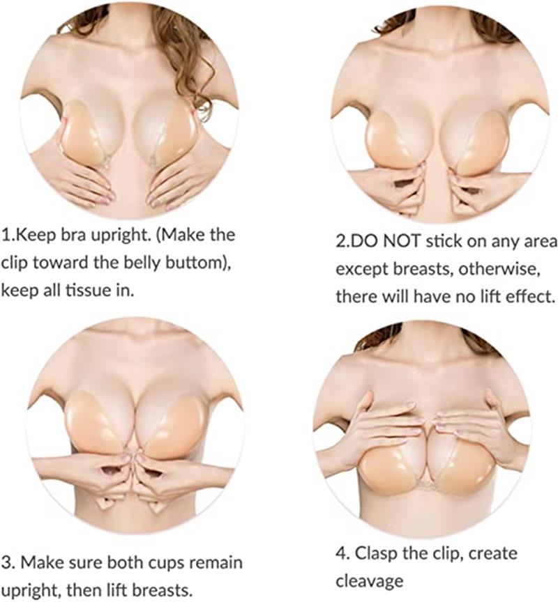 💗BUY 1 GET 1 FREE - 2 PAIRS -🎁Front Closure Adhesive Invisible Push-Up Bra