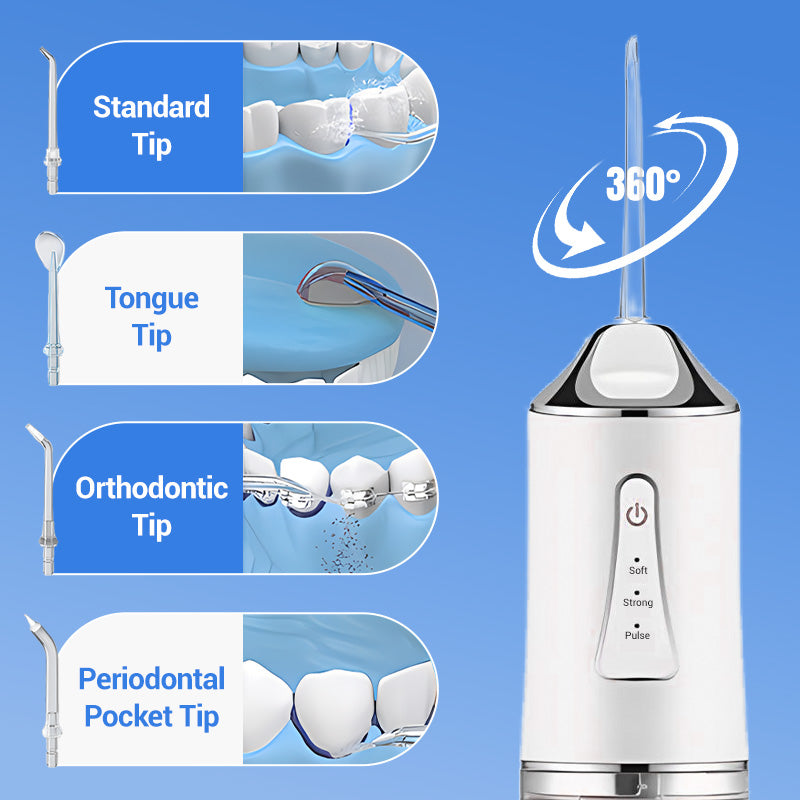⏳ Time-Limited Special! ⏰ Portable Oral Irrigator – Water Flosser! 💧🦷