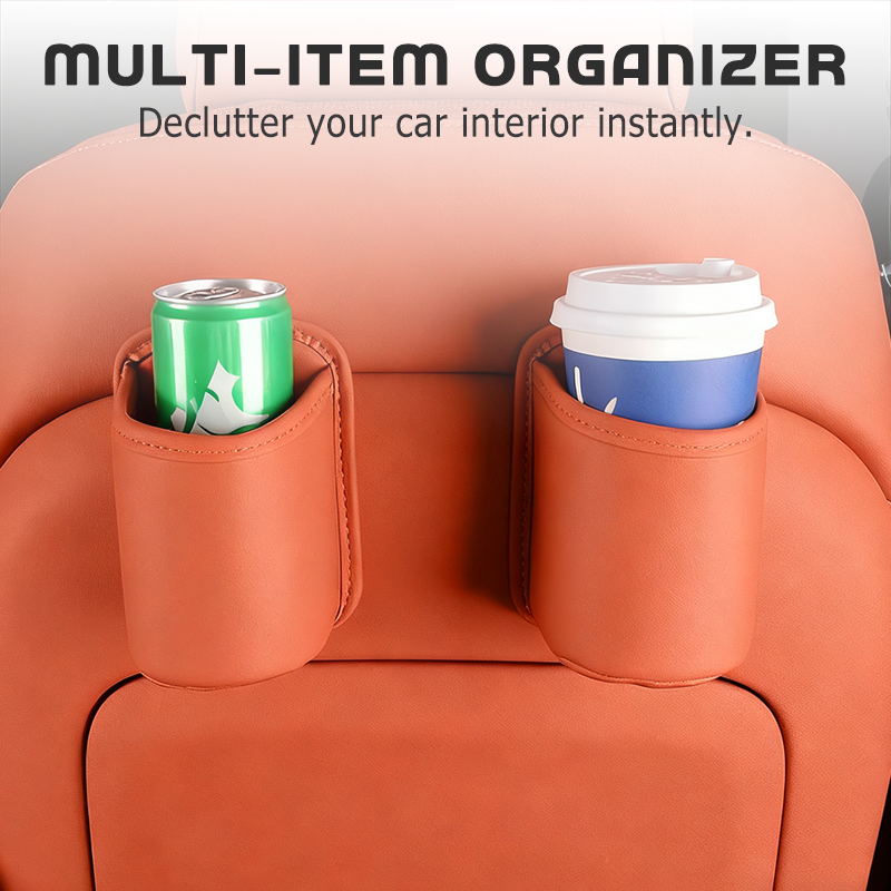 🚗🧺 50% OFF! Leather Car Door Cup Holder – Wide‑mouth opening, easy reach for drinks & phone