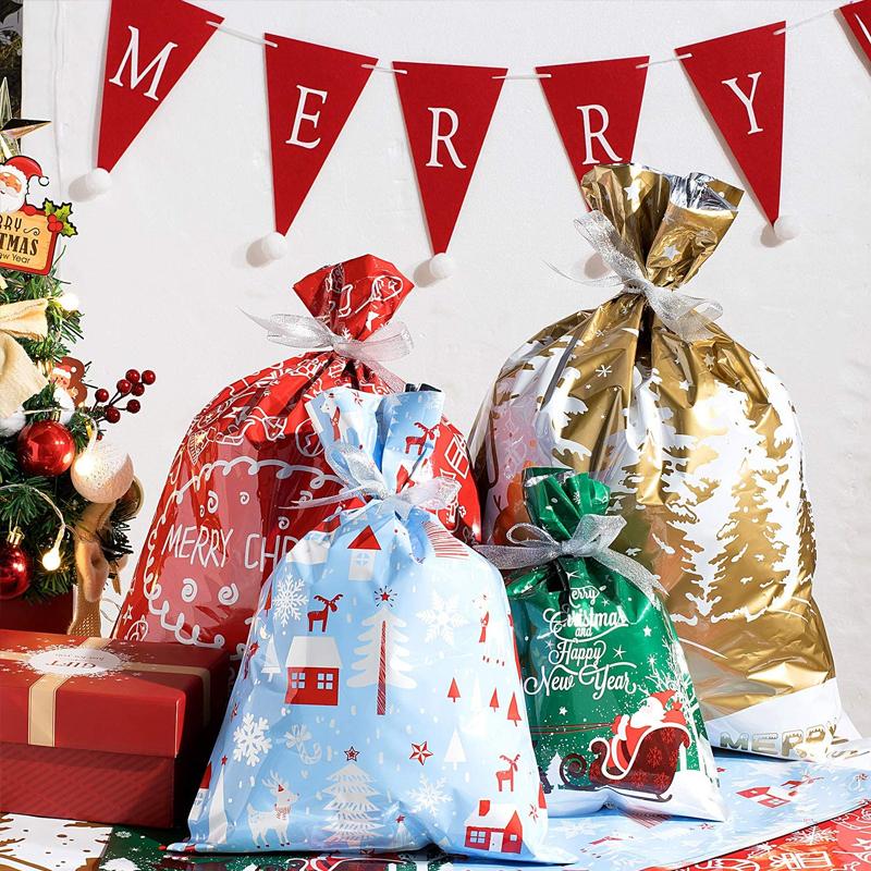 🏆50K+ SOLD! 🔥Christmas Sale 48% OFF🎅Drawstring Christmas Gift Bags (Biodegradable)