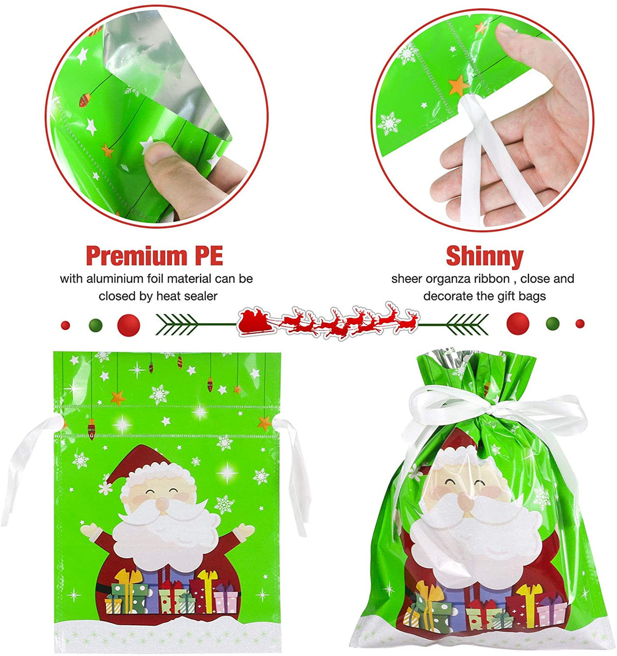 🏆50K+ SOLD! 🔥Christmas Sale 48% OFF🎅Drawstring Christmas Gift Bags (Biodegradable)