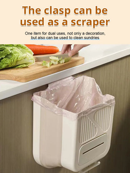 🗑️ 50% OFF NOW! 🕒 Foldable Hanging Trash Can – Space Saving, Leak Proof & Easy to Clean🧼