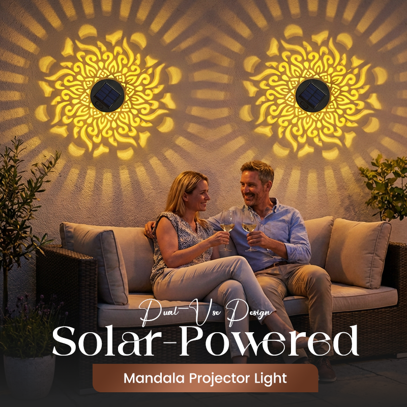 ☀️ Solar Mandala Light for Garden & Patio