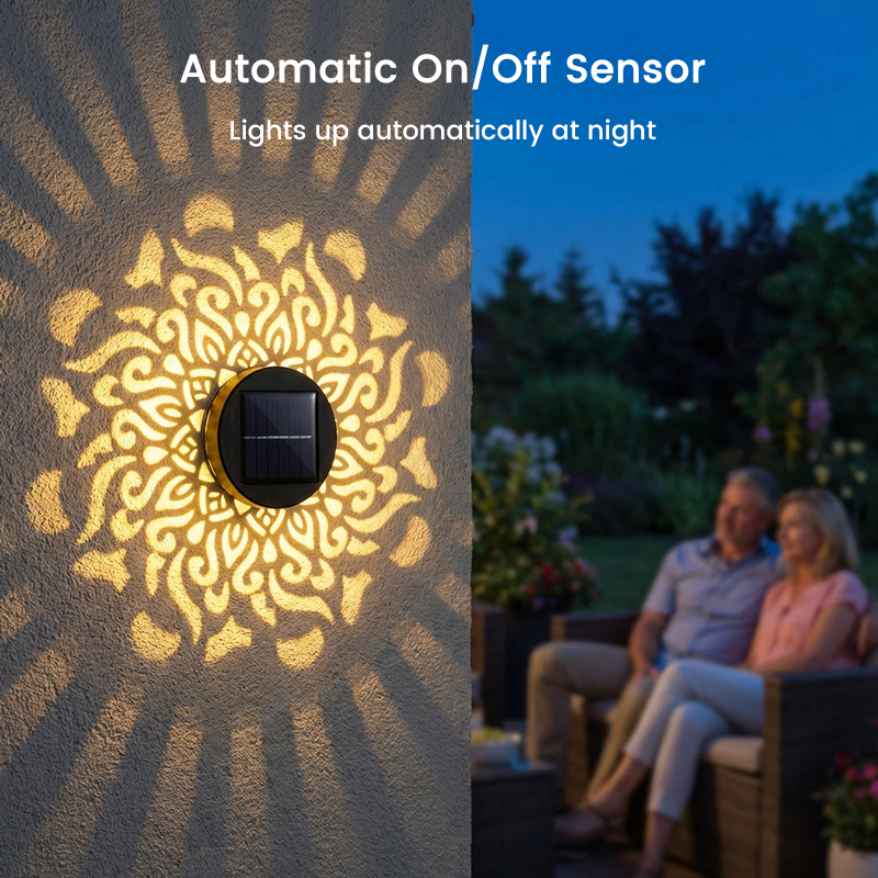 ☀️ Solar Mandala Light for Garden & Patio