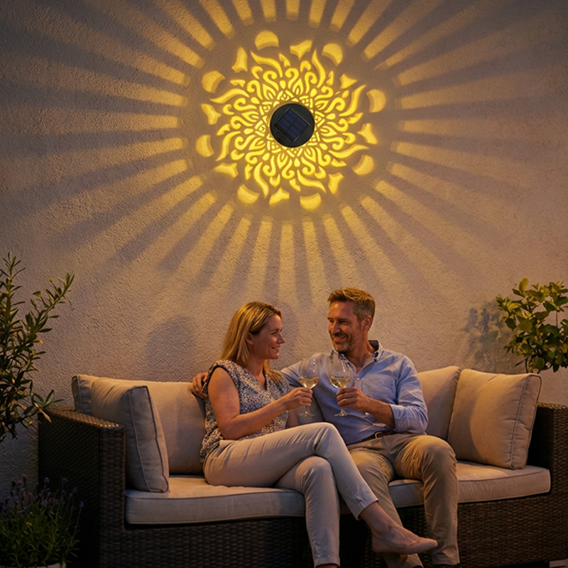 ☀️ Solar Mandala Light for Garden & Patio