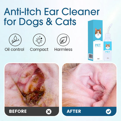 🎁💥LAST DAY SPECIAL PRICE! 🐶🐱 Ear cleaner, Relieves itching in dogs & cats