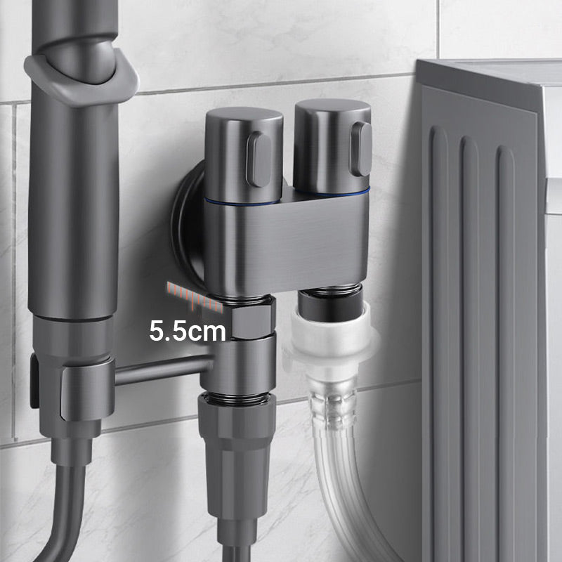 1-In-2-Out Dual Control Valve & Bidet Sprayer Set