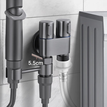 1-In-2-Out Dual Control Valve & Bidet Sprayer Set