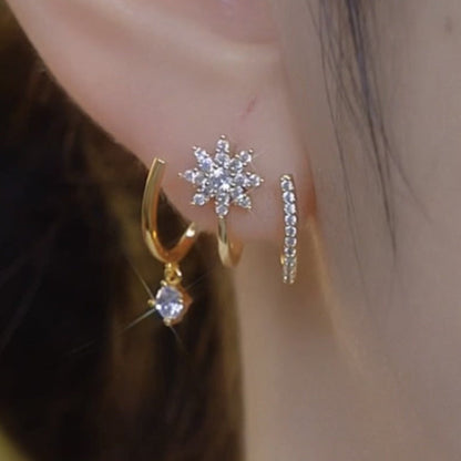 Upgraded version💎2026 NEW STYLE💎Sparkling Claw Earrings for Women，✅ Limited time offer – trendy earrings! Grab your pair before they're gone! 💎👂