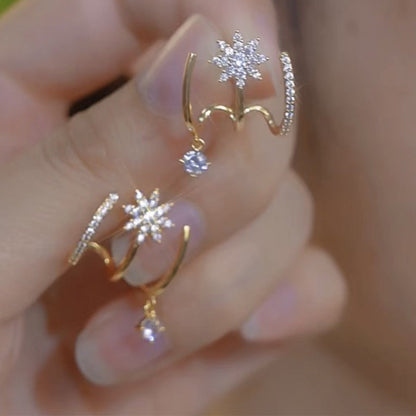 Upgraded version💎2026 NEW STYLE💎Sparkling Claw Earrings for Women，✅ Limited time offer – trendy earrings! Grab your pair before they're gone! 💎👂