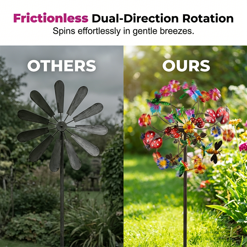 🌸FREE SHIPPING🌬️🎡 Solar-Powered Wind Spinner for Garden