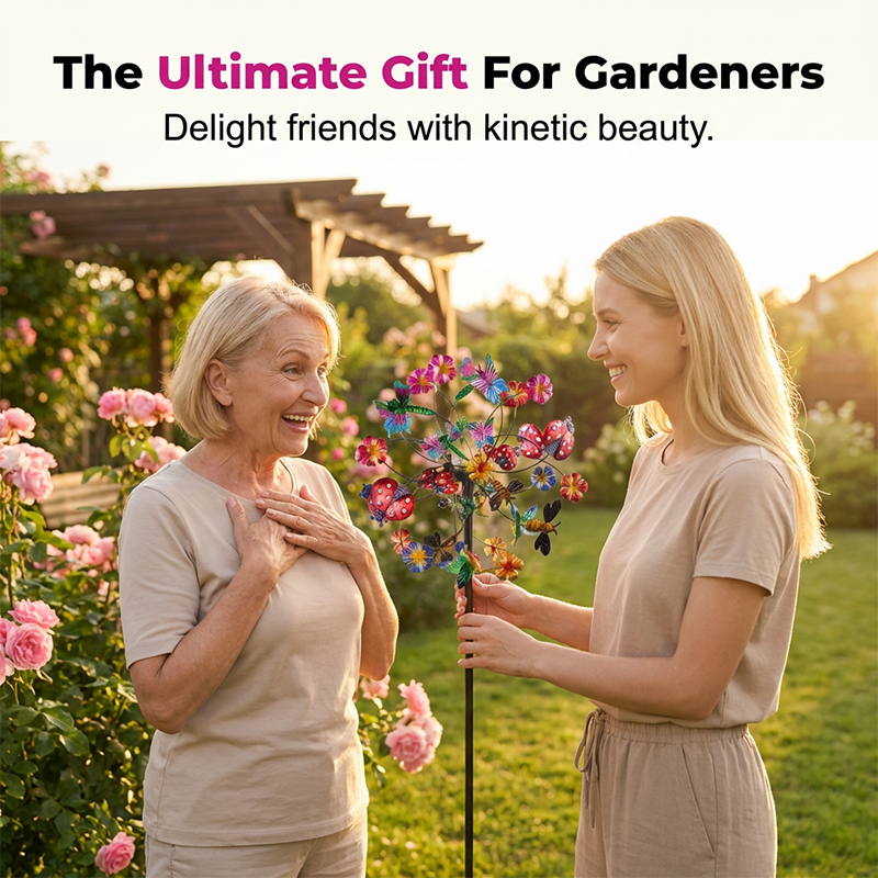 🌸FREE SHIPPING🌬️🎡 Solar-Powered Wind Spinner for Garden