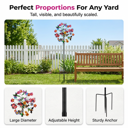 🌸FREE SHIPPING🌬️🎡 Solar-Powered Wind Spinner for Garden