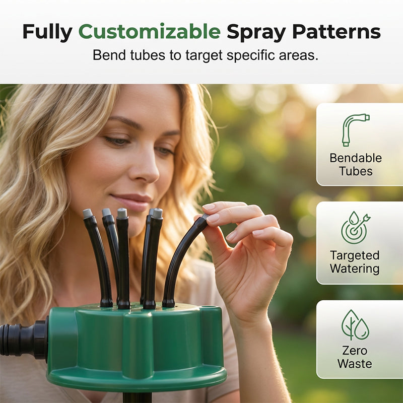 🌱 360° Multi-Directional Lawn Sprinkler💧Precision Garden Irrigation with Flexible Spray Nozzles🌱