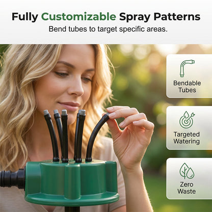 🌱 360° Multi-Directional Lawn Sprinkler💧Precision Garden Irrigation with Flexible Spray Nozzles🌱