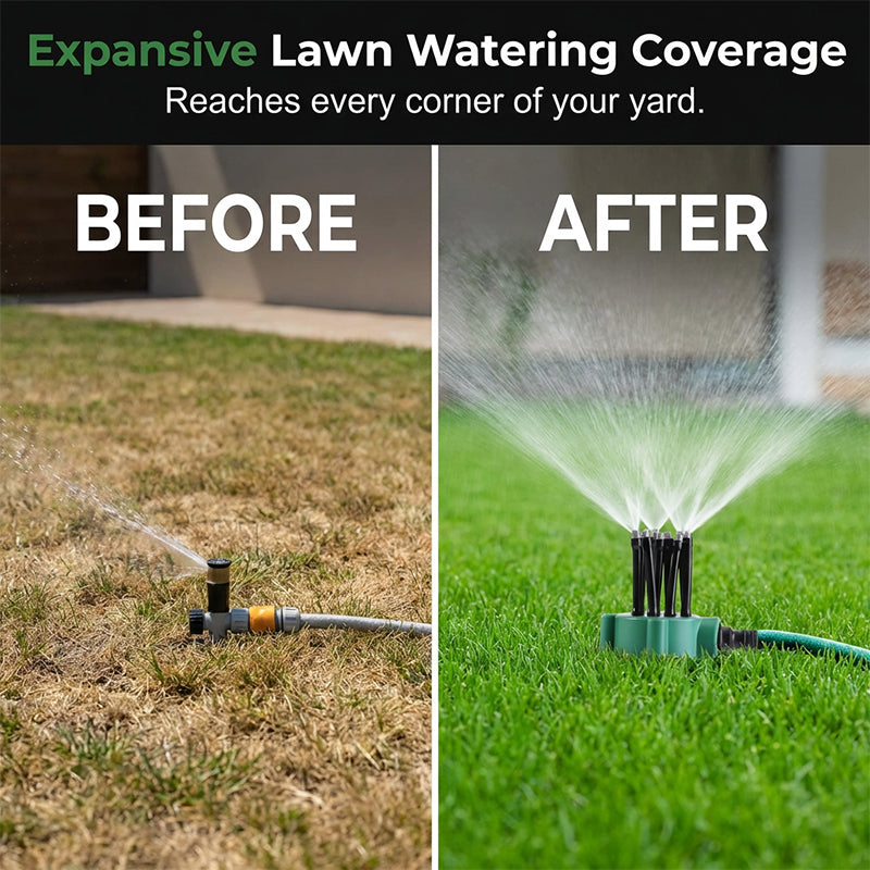 🌱 360° Multi-Directional Lawn Sprinkler💧Precision Garden Irrigation with Flexible Spray Nozzles🌱