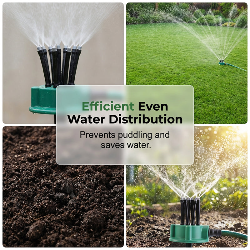 🌱 360° Multi-Directional Lawn Sprinkler💧Precision Garden Irrigation with Flexible Spray Nozzles🌱