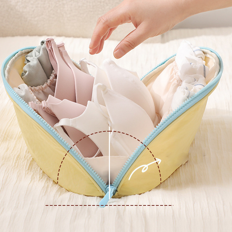 🏆 Last Day Special Price 💐 Portable Underwear Travel Organizer – Separate Storage for Bras, Panties & Socks💕