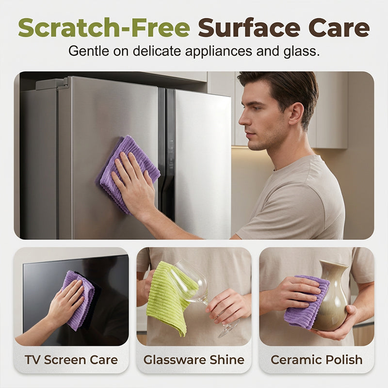 🚨 BUY 1 GET 1 FREE 🚨 First 50 Customers Only! ⏰ Premium Bamboo Fiber Microfiber Cloths – Tear-Off Design & Antibacterial Protection