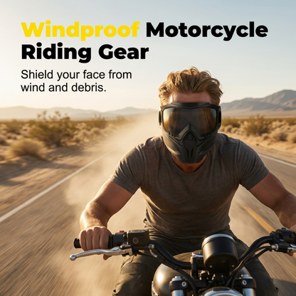 😎 Detachable Full Face Goggle Mask– Ultimate Protection & Tactical Style