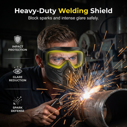 😎 Detachable Full Face Goggle Mask– Ultimate Protection & Tactical Style