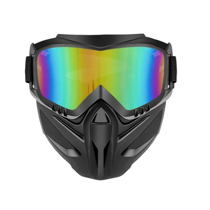 😎 Detachable Full Face Goggle Mask– Ultimate Protection & Tactical Style