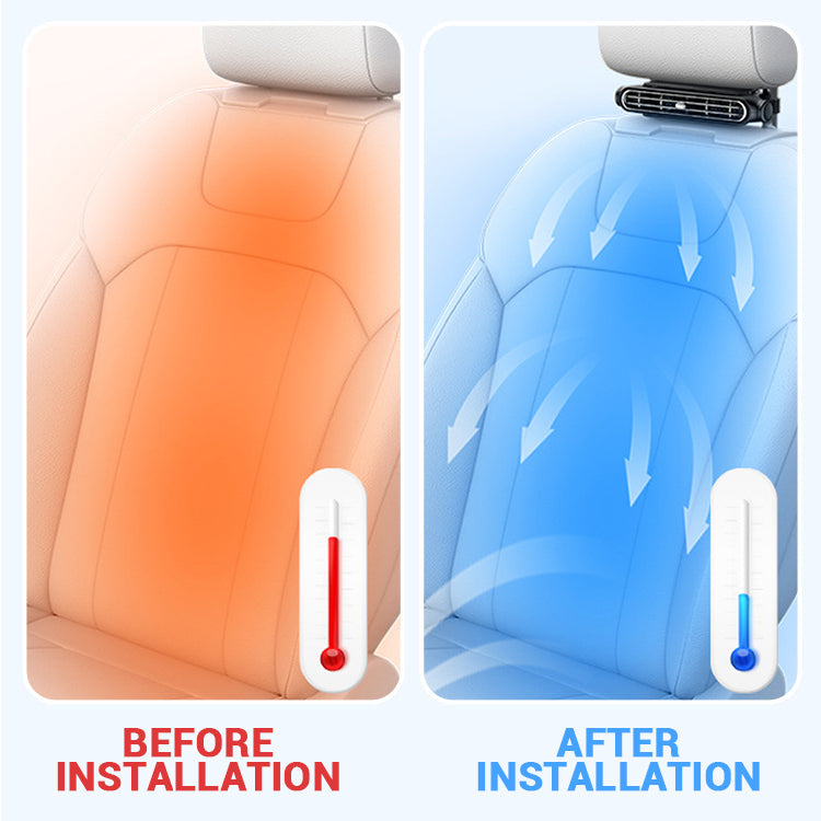 💥Universal Car Seat Ventilation Fan - Backseat Cooler for Summer Driving