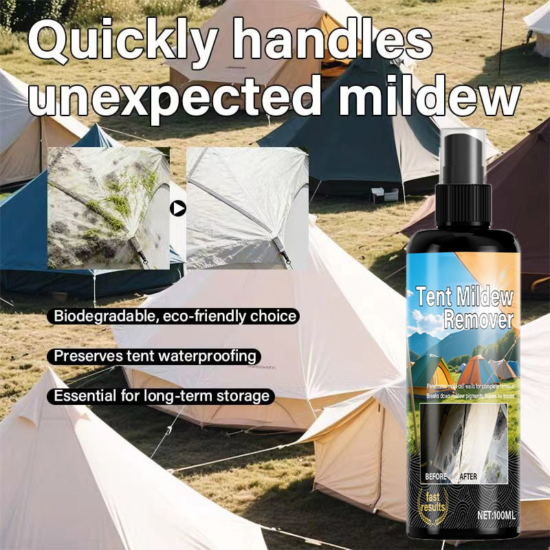⛺ Tent Mildew Stain Remover Spray for Outdoor Fabric 🧽