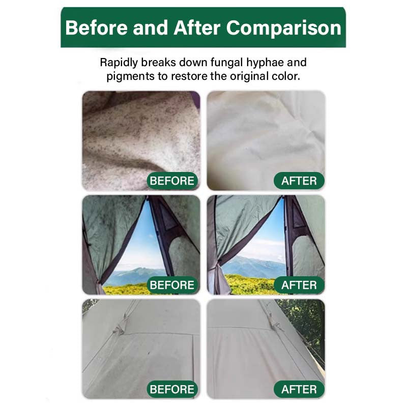 ⛺ Tent Mildew Stain Remover Spray for Outdoor Fabric 🧽