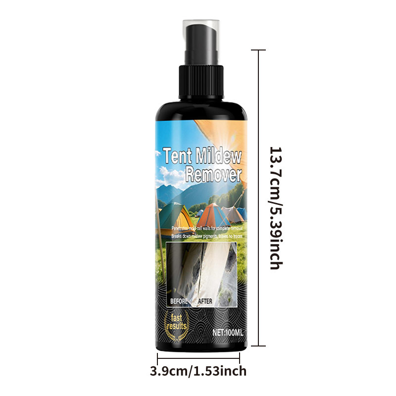 ⛺ Tent Mildew Stain Remover Spray for Outdoor Fabric 🧽