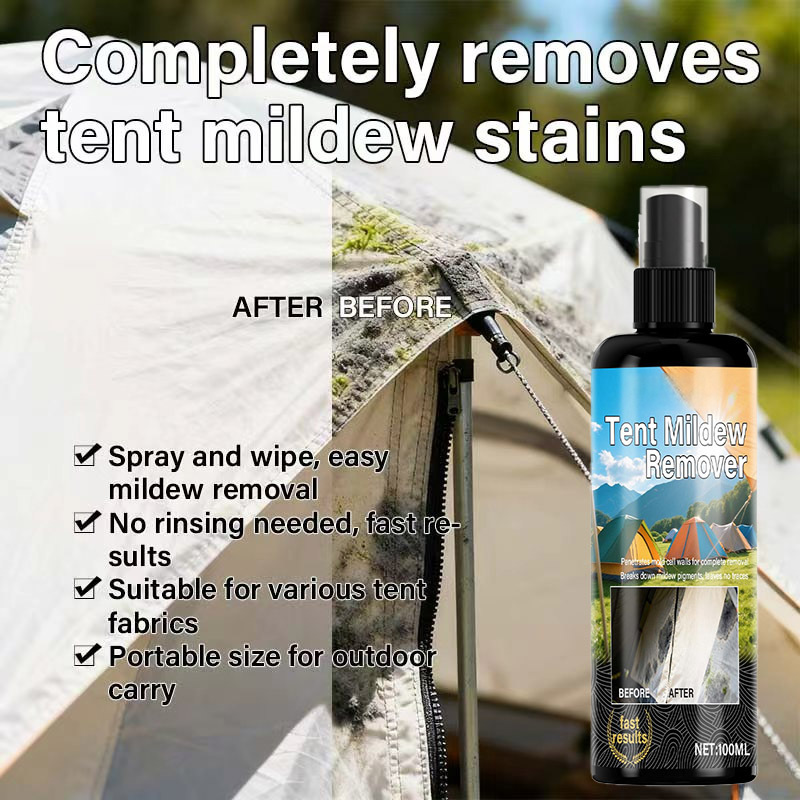 ⛺ Tent Mildew Stain Remover Spray for Outdoor Fabric 🧽