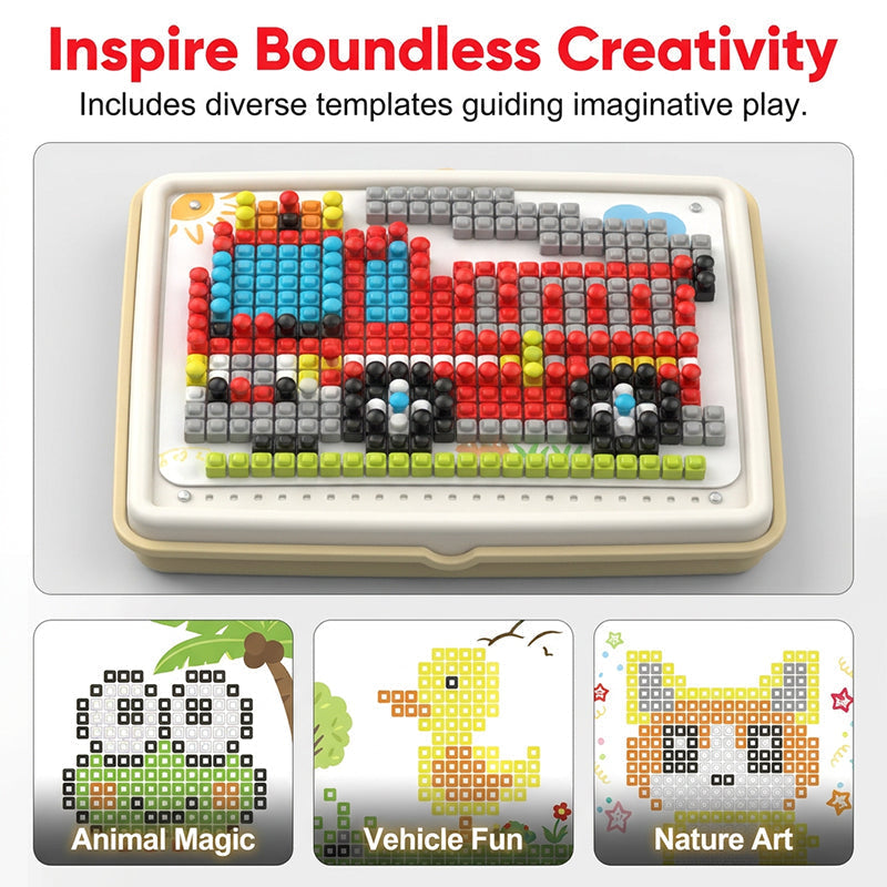 📢📢50% OFF !! ⏰Creative Mushroom Finger Puzzle Pegboard Toy