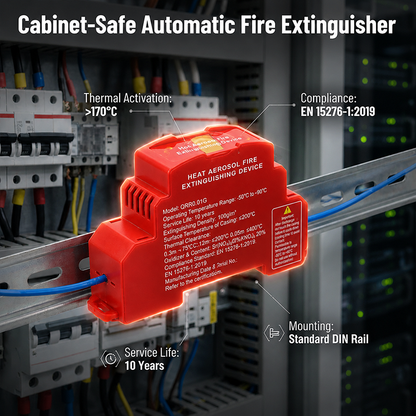 🧯 50% OFF Today! Automatic Aerosol Fire Suppression Device for Electrical Cabinets