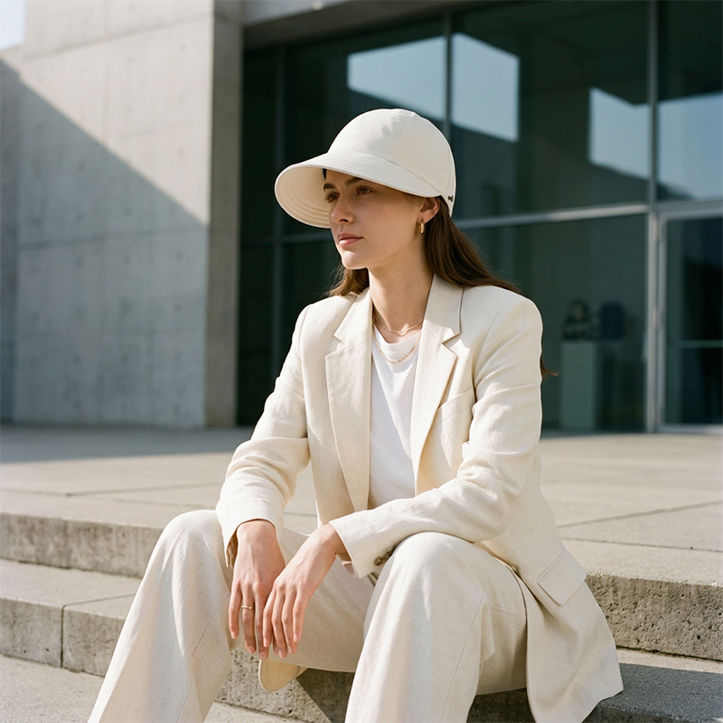 UPF 50+ Wide Brim Sun Visor Hat – Open Top UV Protection for Beach & Golf