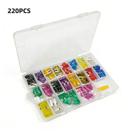 🛠️Car Fuse Assortment Kit – Micro Mini Standard Blade Fuses with Organizer Case