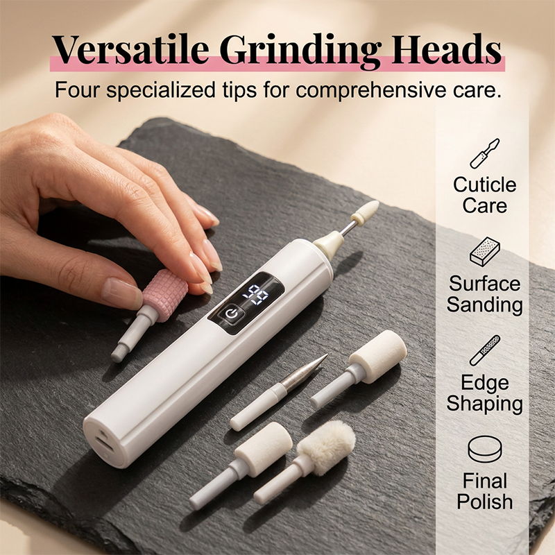 🔥49% OFF Professional Electric Nail Drill Machine, Portable Electric Nail Polisher with 4 Nail Drill Bits