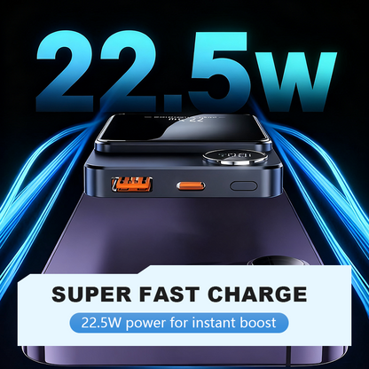 🔋Magnetic Wireless Power Bank – 22.5W Fast Charging, 10,000mAh