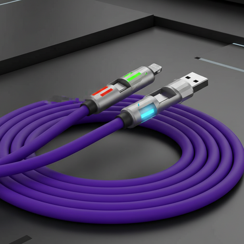 4-in-1 LED Light Up Charging Cable
