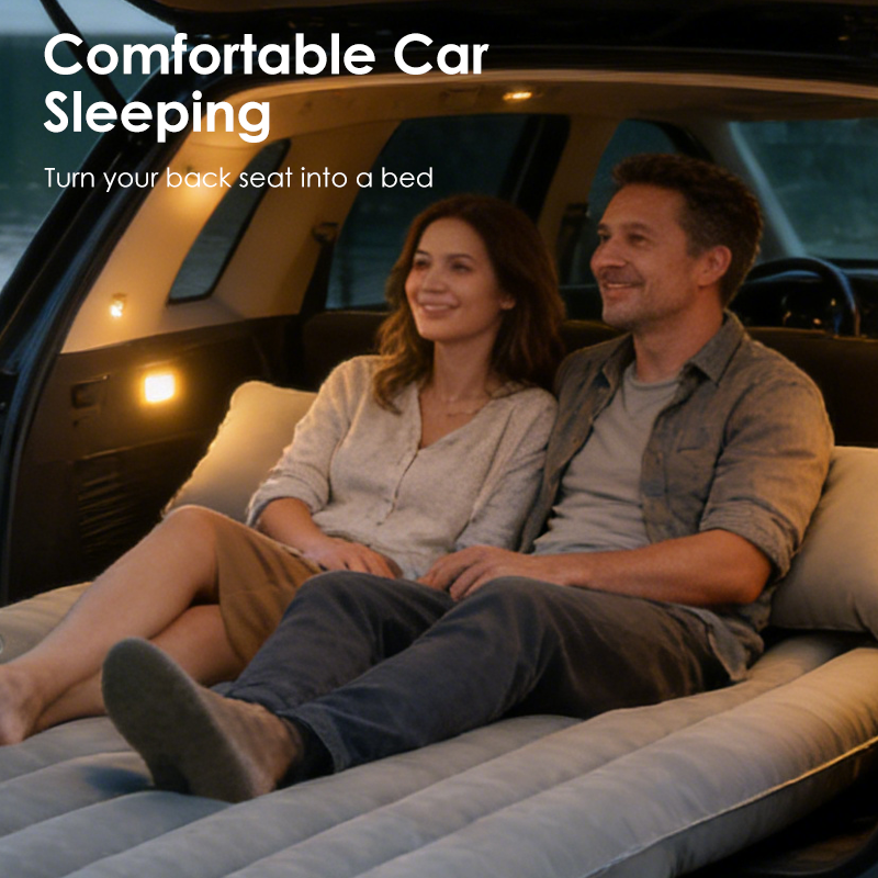 ⏰Inflatable Car Air Mattress Travel Bed