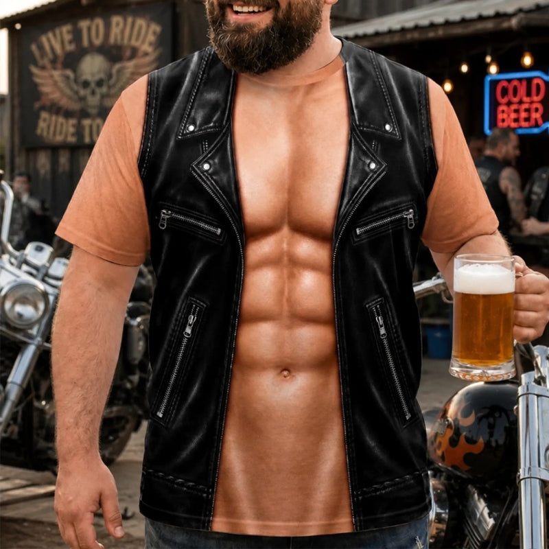 Funny Muscle T Shirt for Men,Too Hot To Handle Summer Vacation Gift