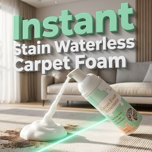 💥Hot Sale 50% off❤️Waterless Carpet Foam Stain Remover with Towel