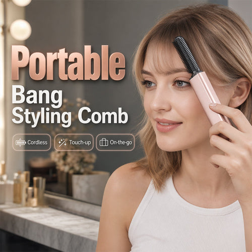 🔥 HOT SALE – 49% OFF!👜 Portable Bangs Styling Comb – Easy Touch-Ups On the Go