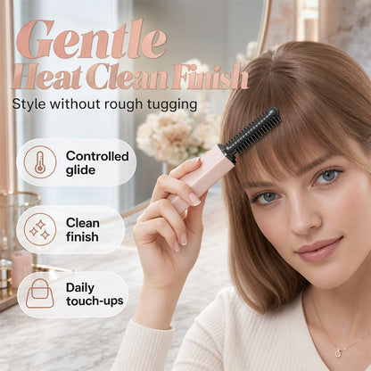 🔥 HOT SALE – 49% OFF!👜 Portable Bangs Styling Comb – Easy Touch-Ups On the Go